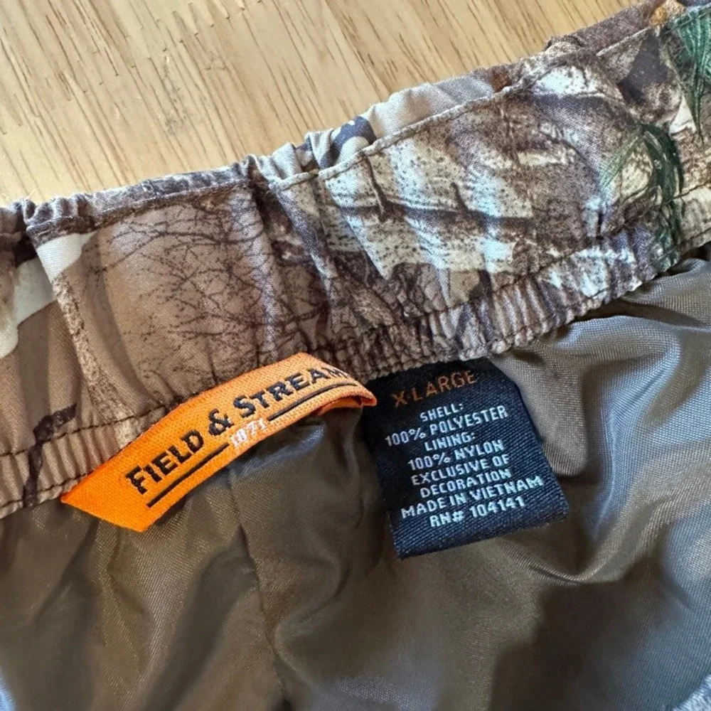 Field & Stream Lined Pants Realtree Xtra Camouflage Lined Mens XL 35x30